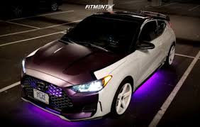 Hyundai will come at the 2019 sema show with a concept car that proves the impressive customizing capabilities of the veloster. 2019 Hyundai Veloster Turbo Ultimate With 18x8 Jnc Jnc026 And Michelin 225x40 On Stock Suspension 726219 Fitment Industries