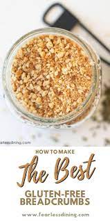 This Homemade Gluten Free Bread Crumbs Recipe Has Easy To Follow Step By Step D Gluten Free Bread Crumbs Gluten Free Panko Bread Crumbs Gluten Free Substitutes