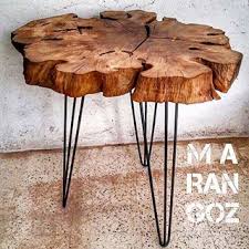 Tik Yagi Ile Kaplanmis Agac Govdesi Sehpa Tasarimlari Marangozankara Ankaradaysam Ankara Ankaramobilya Ankaramarangoz A Rustik Mobilya Mobilya Rustik