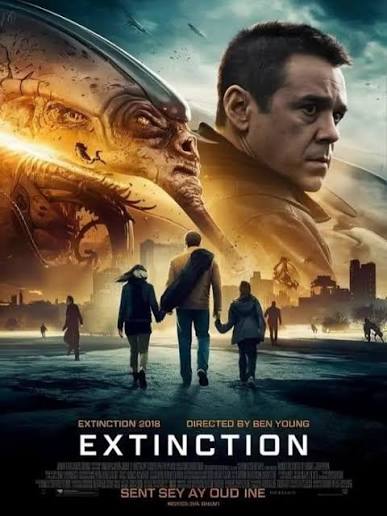 Extinction (2018) Extinction (2018) trailer presents us with a dystopian  and apocalyptic future in which humanity struggles to survive against an  invasion of unknown forces. The film, starring Michael Peña and Lizzy