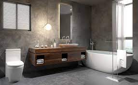 Photos de salle de bains ultra moderne avec spots led encastrés au dessus de la baignoire blanche et élégante. Salle De Bain Moderne Qu Est Ce Qui La Caracterise