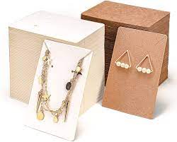 Complete your brand with custom stickers & tags! Buy Pgfunny Earring Display Card Necklace Cards 600 Pack Set 300 Earring Cards 300self Sealing Bags Kraft Paper Diy Jewelry Accessories Card For Necklace Earring Display Jewelry Display Mother S Day Gift Online In Turkey B07z5t77wf