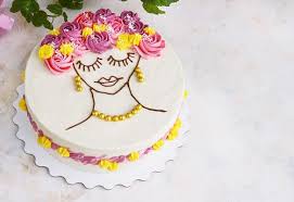The vine and scroll pipings are buttercream too with fondant pink and purple flowers. Mother S Day Cake Decorating Ideas Lovetoknow