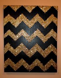 Black And Gold Glitter Pin By Mizzou Reslife On Layout Decoration Ideas Glitter Chevron Canvas Glitter Chevron Black Gold Bedroom