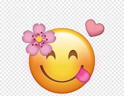 Emoji Iphone Flower Emoticon Emoji أزرق وجه مبتسم Png