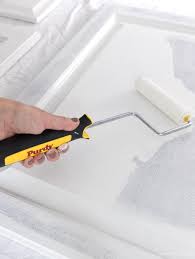 Spray paint my plastic bathroom sink. Our Painted Bathroom Vanity The Before After And How To Guide Driven By Decor