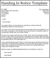 6 Handing In Notice Templates Free Printable Word Pdf Handing In Notice Templates Templates Printable Free
