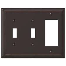 Double Toggle Gfci Rocker Wall Switch Plate Cover Oil Rubbed Bronze Walmart Com Walmart Com