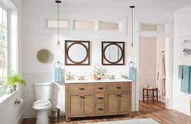 Install a wall sconce on either side of a mirror or choose sconces that hang. How To Choose Bathroom Vanity Lighting Riverbend Home