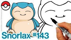 Follow the easy steps below to learn how to draw this cute pokemon character too. How To Draw Pokemon Snorlax Cute Step By Step Easy Youtube