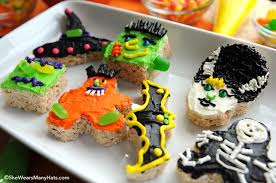 Well wrapped, these treats can be stored at room temperature or. Halloween Rice Krispies Treats