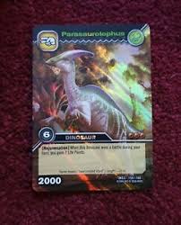 Mysterious dilophosaurus card at 4:48 Dinosaur King Colossal Rare Parasaurolophus Card Ebay