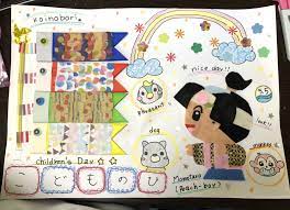 工作 色画用紙 カミキィ こどもの日 100均 きんたろう ももたろう おりがみ 色えんぴつ こいのぼり フェルト 色えんぴつ 色画用紙 こどもの日