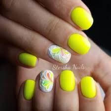 Switch things up with a cool idea from i use a bright nail color as a base and then add lighter designs just on my thumbs, like little white. Summer Bright Nail Design The Best Images Bestartnails Com