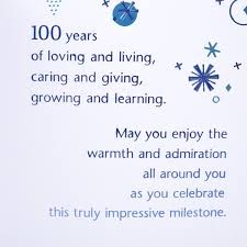 Wish them a happy 100th birthday with our range of personalised 100th birthday cards! Hallmark 100th Birthday Greeting Card 100th With Confetti Walmart Com Walmart Com