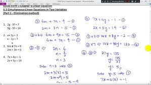 To get the notes click the open here icon below. Kssm Form 1 Mathematics Kssm Form 1 Chapter 6 Linear Equations 6 3 Simultaneous Linear Equations In Two Variables Part 1 Elimination Method Facebook
