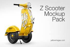 Download Z Scooter Bel Bel Mockup Pack In Handpicked Sets Of Vehicles On Yellow Images Creative Store