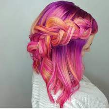 Vpinspiration Beautiful Color Melt And Rich Thick Braid By Serahdoeshairahh Hair Styles Hair Color Unique Bright Hair