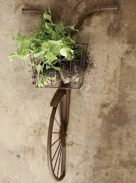Brown Bike Wall Decor Baskets On Wall Basket Wall Decor Tuscan Decorating
