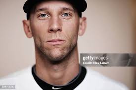 Michael McDade of the Toronto Blue Jays poses during photo day at... News  Photo