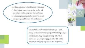 Massa molar adalah massa satu mol suatu zat, yaitu jumlah yang demikian, yang mengandung atom sebanyak 12 gram karbon. Teori Agenda Setting Komunikasi Massa Fisip Umj Evindya