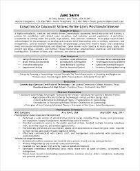 sample cosmetology resume templates in