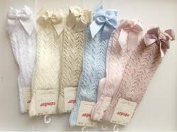 2519/2 CALCETÍN ALTO CALADO CON LAZO: 7,90 € - el cocherito leré ...