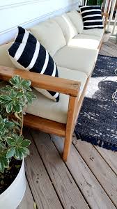 Restoration Hardware Knock Off Extra Long Outdoor Couch Megan Bell In 2020 Outdoor Couch Diy Outdoor Couch Patio Couch Diy
