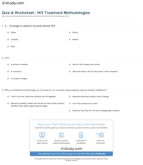 Read on for some hilarious trivia questions that will make your brain and your funny bone work overtime. Quiz Worksheet Hiv Treatment Methodologies Study Com