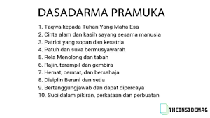 10 Dasa Dharma Pramuka Makna Cara Hafal Dan Sejarah Berikut isi teks naskah dasadarma, trisatya, dwidarma, dan dwisatya pramuka selengkapnya sebagai berikut : 10 dasa dharma pramuka makna cara