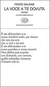 Testo e accordi di a te. La Voce A Te Dovuta Testo Spagnolo A Fronte Pedro Salinas Libro Libraccio It