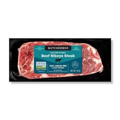 ButcherBox 100 Percent Grass Fed Ribeye Steak