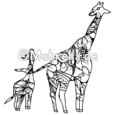 Coloring cute giraffe coloring pages. Cute Giraffe Coloring Book