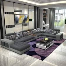Start by picking a desk tha's design is sympathetic to the lines of the rest of the living room furniture rather than an office standard. Buy Generic Sofa Fabric Combination Removable And Washable Simple Modern U Shaped Living Room Furniture 3 Online Shop Home Garden On Carrefour Uae