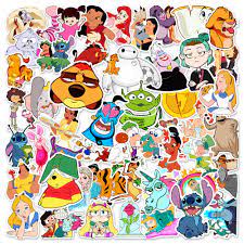 Cute Disney Cartoon Character Stickers Random 10 PCS - No Duplicates | eBay