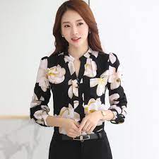 Blouse wanita murah hadir di toko online zalora indonesia. Blouse Wanita Terbaru Fashion V Neck Chiffon Cantik Menawan