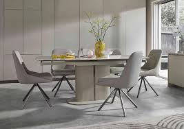 Avorio Swivel Extending Dining Table