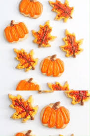 Fall Cookies How To Decorate Pumpkin And Leaf Cookies Video Video Fall Cookies Fall Decorated Cookies Leaf Cookies