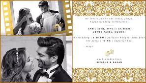 14 Unique And Gorgeous Celebrity Wedding Invites For The Couples Who Want To Be A Little Hatke Indian Wedding Invitations Wedding Celebration Invitation Wedding Invitation Cards