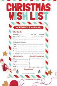 Kids Christmas List 2021 Template Printable Christmas Wish List Template The Printables Fairy