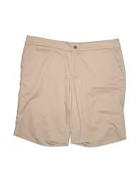 Details About Dockers Women Brown Khaki Shorts 18 Plus