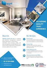 Construction Flyer Design Facility Management Building Construction Management Company