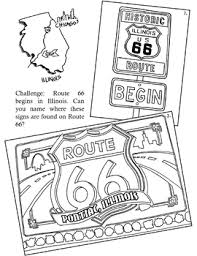 Use our special 'click to print' button to send only the image to your printer. Annie Mouse S Adventures The Coloring Book Illinois Route 66 Page
