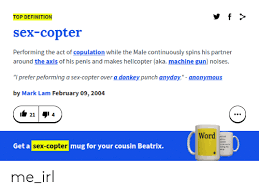 What does donkey&#39;s years expression mean? Top Definition Sex Copter Performing The Act Of Copulation While The Male Continuously Spins His Partner Around The Axis Of His Penis And Makes Helicopter Aka Machine Gun Noises Prefer Peforming A Sex Copter
