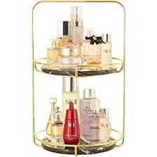 Also has 5 lipstick slots to hold your lipsticks. Amazon Com Beautify Mirrored Vanity Tray For Dresser Jewelry And Perfume Tray Two Tier Trays With Champagne Gol Perfume Tray Jewelry Tree Stand Jewelry Tray