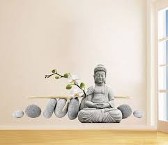 Buddha Statue Sitzend Buddha Abbildung Dekor Wand Aufkleber Asian Home Decor Hindu Statue Oriental Dekor Zen Dekor Asiatischen Garten House Buddha Deko Buddha Dekoration Und Buddha Figur