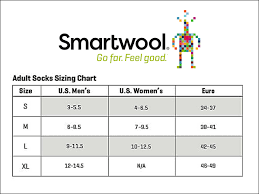 Smartwool Womens Socks Size Chart Qualified Smart Wool Sock