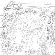 Download free coloring pages of your favorite characters from cartoons, video games, and tv. Rick And Morty Coloring Pages Rick And Morty Drawing Coloring Books Cartoon Coloring Pages