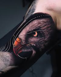 Realistic Bird Of Prey Tattoo Eagle Artist Carlos Piedrahita Art Follow Skingiants For Daily Realistic Bird Tattoo Egyptian Tattoo Realism Tattoo