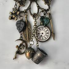 Peter Pan And Wendy And Lost Boys Ii Necklace In Brass